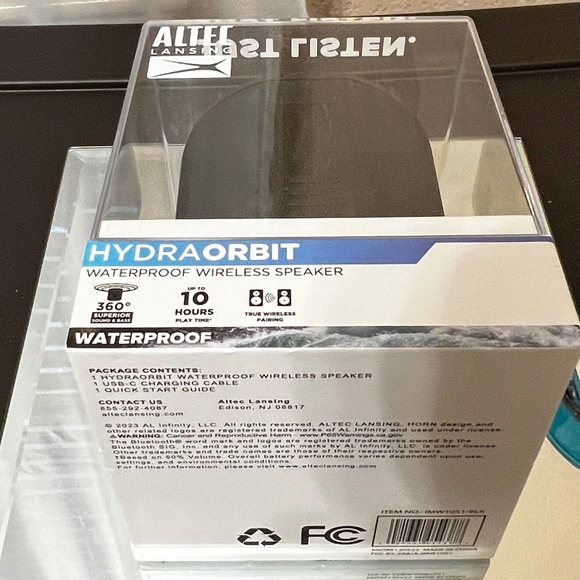 Altec Lansing Hydra Orbit Waterproof Wireless Speaker brand new sealed box - Picture 7 of 8